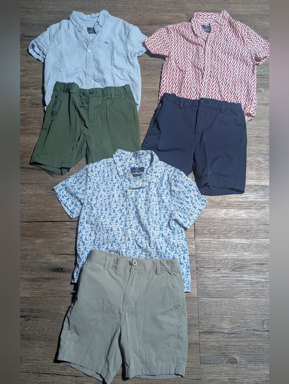 Boys Vineyard Vines Shorts Tops Linen Performance Lot Bundle Size 7 EUC